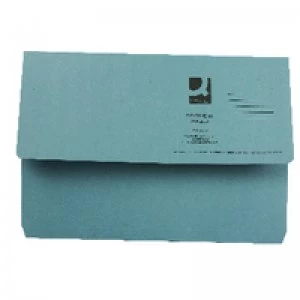 Q Connect Document Wallet Fc Blue - 50 Pack