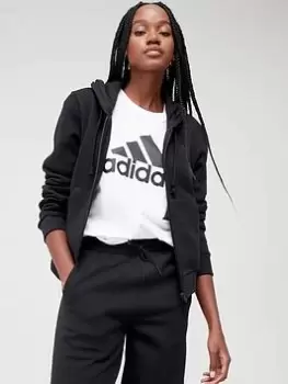 adidas All SZN Full Zip Hoodie - Black, Size S, Women