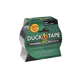 Duck Tape Original Black 50mm x 25m with 20 Extra Free