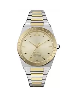 Vivienne Westwood Charterhouse Ladies Quartz Watch With Champagne Dial & Stainless Steel Two Tone Bracelet