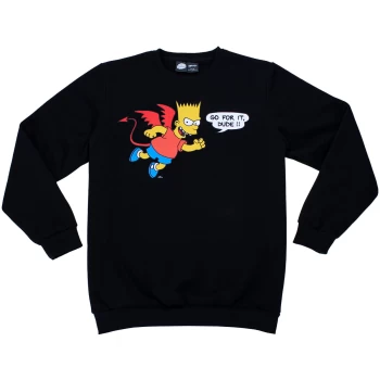 Cakeworthy x The Simpsons - Bart Simpson Devil Crewneck Sweatshirt - XL
