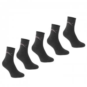 Slazenger 5 Pack Crew Socks Ladies - Dark Asst
