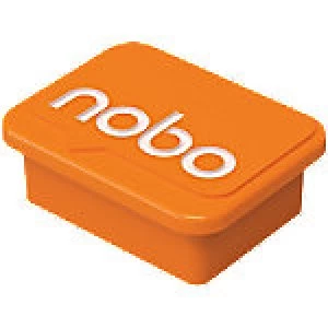 Nobo Magnets Orange 2.2 x 1.8cm 4 Pieces