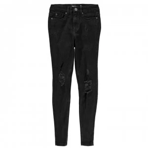 Firetrap Ripped Skinny Jeans Ladies - Black