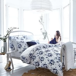 Bianca Cotton Soft Bianca Cotton Sprig Print Blue Bed Set - King