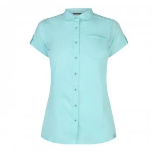 Millet Arpi Short Sleeve Shirt Ladies - Aruba Blue