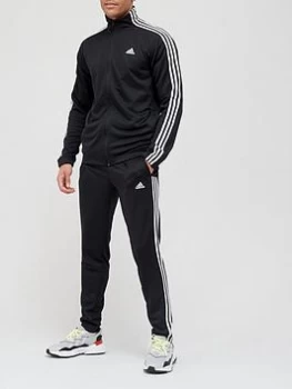 adidas MTS Doubleknit Tapered Tracksuit - Black/White Size XS Men