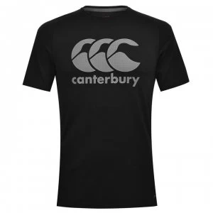 Canterbury Core VaporDri Large Logo Mens Tee - Black
