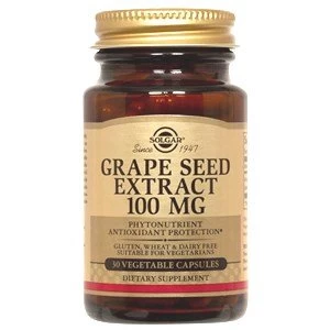 Solgar Grape Seed Extract 100 mg Vegetable Capsules 30 Vegicaps