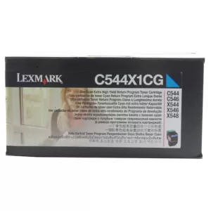 Lexmark C544X1CG Cyan Laser Toner Ink Cartridge