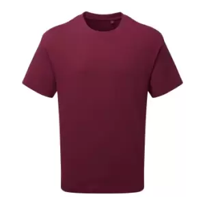 Anthem Unisex Adult Heavyweight T-Shirt (S) (Burgundy)