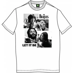 The Beatles - Let it Be Mens Large T-Shirt - White