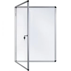 Bi-Office Wall Mountable Lockable Noticeboard Enclore Indoor Magnetic 50 x 67.4cm White
