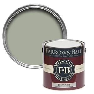 Farrow & Ball Estate Blue gray No. 91 Matt Emulsion Paint 2.5L