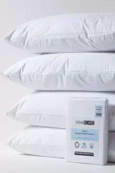 Waterproof Pillow Protectors 40 x 80 cm, Pack of 4