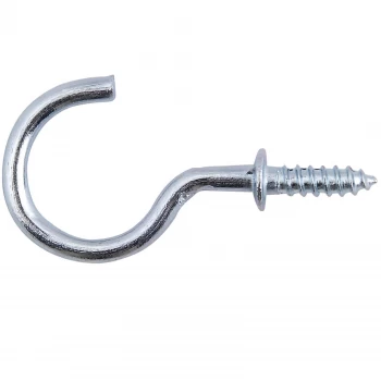 Select Hardware Cup Hooks Shoulder Bright Zinc Plated 30mm 15 Pack