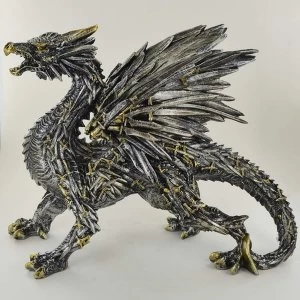 Sword Dragon Sculpture 22.5cm