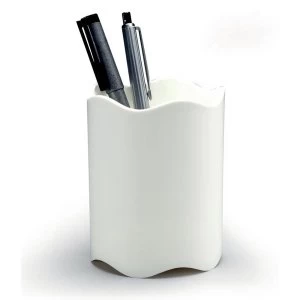 Trend Pen Pot Plastic White