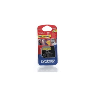 Brother MK631BZ Original P-touch Black on Yellow Tape 12mm x 8m