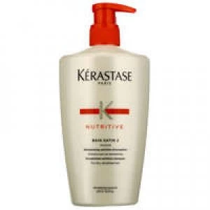 Kerastase Nutritive Bain Satin 2 Shampoo For Dry, Sensitised Hair 500ml