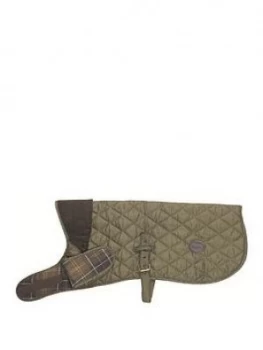 Barbour Olive Quilted Dog Coat- Large - Extra Small