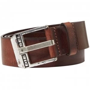Diesel Bluestar Leather Belt - Brown