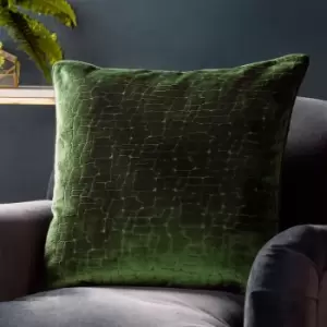 Bloomsbury Velvet Cushion Emerald, Emerald / 50 x 50cm / Cover Only