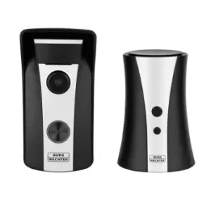 Burg-Wachter DG8500 WiFi Video Doorbell with Wireless Chime - Black & Silver