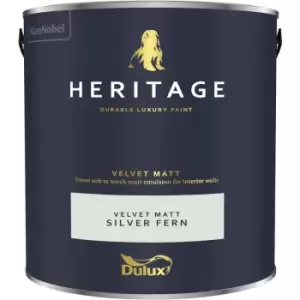 Dulux Heritage Velvet Matt Silver Fern Matt Emulsion Paint 2.5L