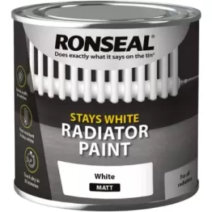 Ronseal One Coat Radiator Paint Matt 250ml