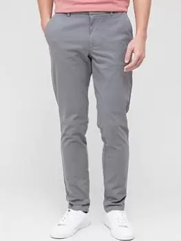 BOSS Kaito1 Slim Fit Chino - Dark Grey, Size 52=Uk36In, Inside Leg Regular, Men