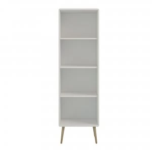Softline Narrow Bookcase White