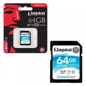 Kingston Canvas Go 64GB SDXC Memory Card