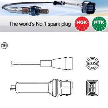 1x NGK NTK Oxygen O2 Lambda Sensor OZA446-E12 OZA446E12 (1805)
