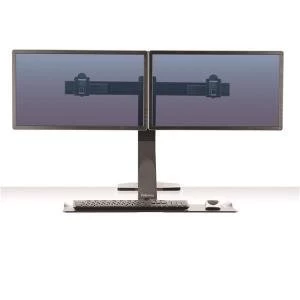 Fellowes Extend Sit Stand Workstation Dual Monitor Attachment 1016mm