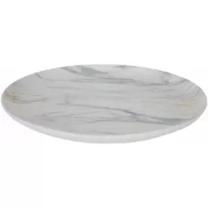 Plate With Chic Finish Marble Dinner Plate Ideal For Everyday Use Unique Luxe Dinnerware Serving Plates 26 x 2 x 26 - Premier Housewares