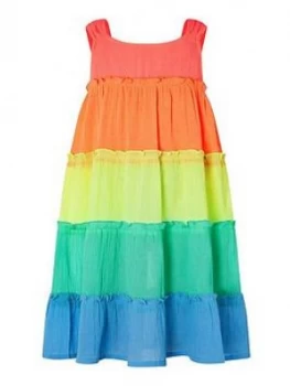 Accessorize Girls Colourblock Dress - Multi, Size 5-6 Years, Women