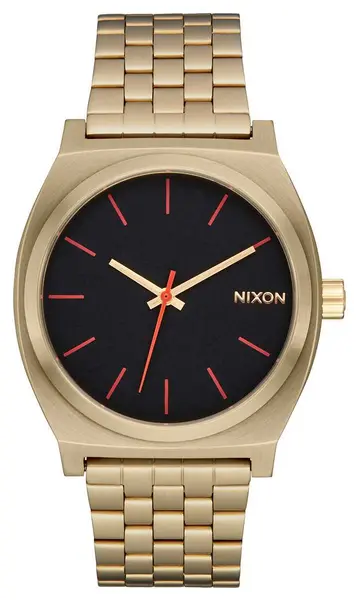 Nixon A045-5164-00 Time Teller (37mm) Black Dial / Gold-Tone Watch