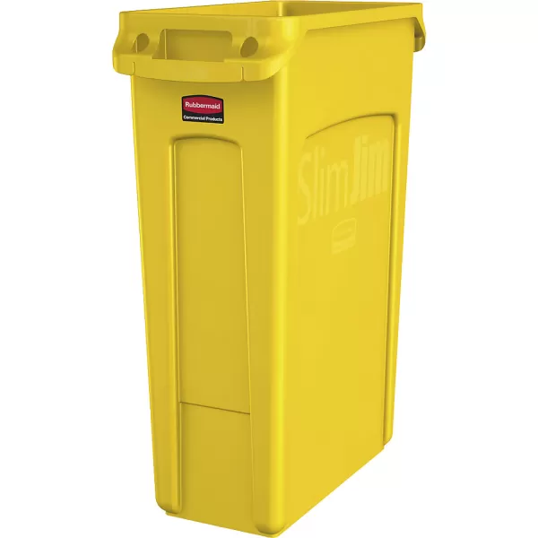 Rubbermaid capacity 87 l, with ventilation ducts, capacity 87 l, with ventilation ducts, yellow