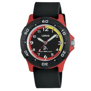 Lorus RRX11GX9 Novak Djokovic Foundation Black Silicone Strap Watch