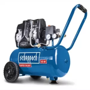 Scheppach HC25Si 1100 W 24 L Silent Oil-Free Air Compressor 230 V