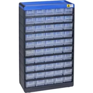 Allit 464660 Small parts container VarioPlus Pro 53/100 (W x H x D) 300 x 525 x 135mm Black, Blue