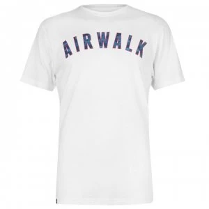 Airwalk Camo Ringer T Shirt Mens - White