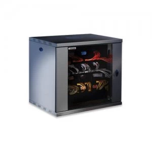 Intellinet 19" Wallmount Cabinet 12U 635 (h) x 570 (w) x 450 (d) mm Max 60kg Flatpack Black