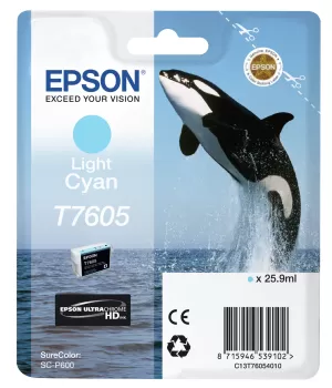 Epson Killer Whale T7605 Light Cyan Ink Cartridge