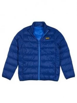 Barbour International Boys Reed Quilt Jacket - Blue, Size Age: 12-13 Years