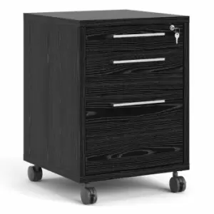 Prima Mobile File Cabinet In Black Woodgrain