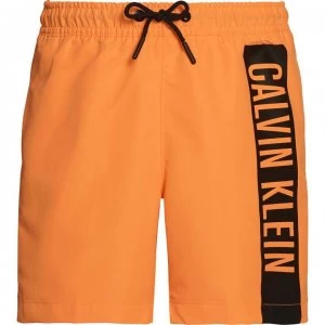 Calvin Klein Calvin Side Logo Swim Shorts - Orange Pop