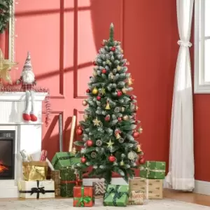 Indoor Artificial Snow Christmas Tree 5ft, Green