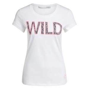 Oui Wild Logo T-Shirt - Cloud 1006